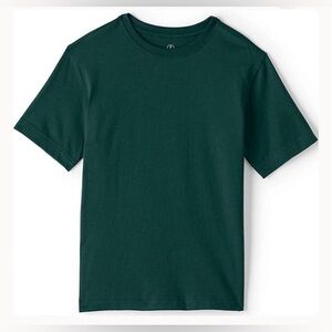 NEW - Lands End School Uniform Boys SS Essential Tee -Evergreen. XXL (18/20)
